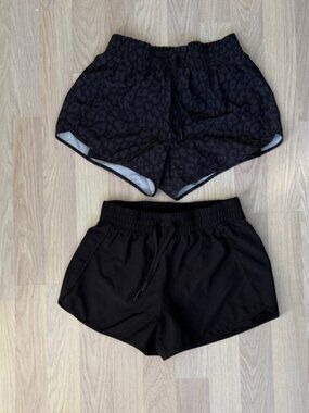 Set Black and gray leopard kids Shorts